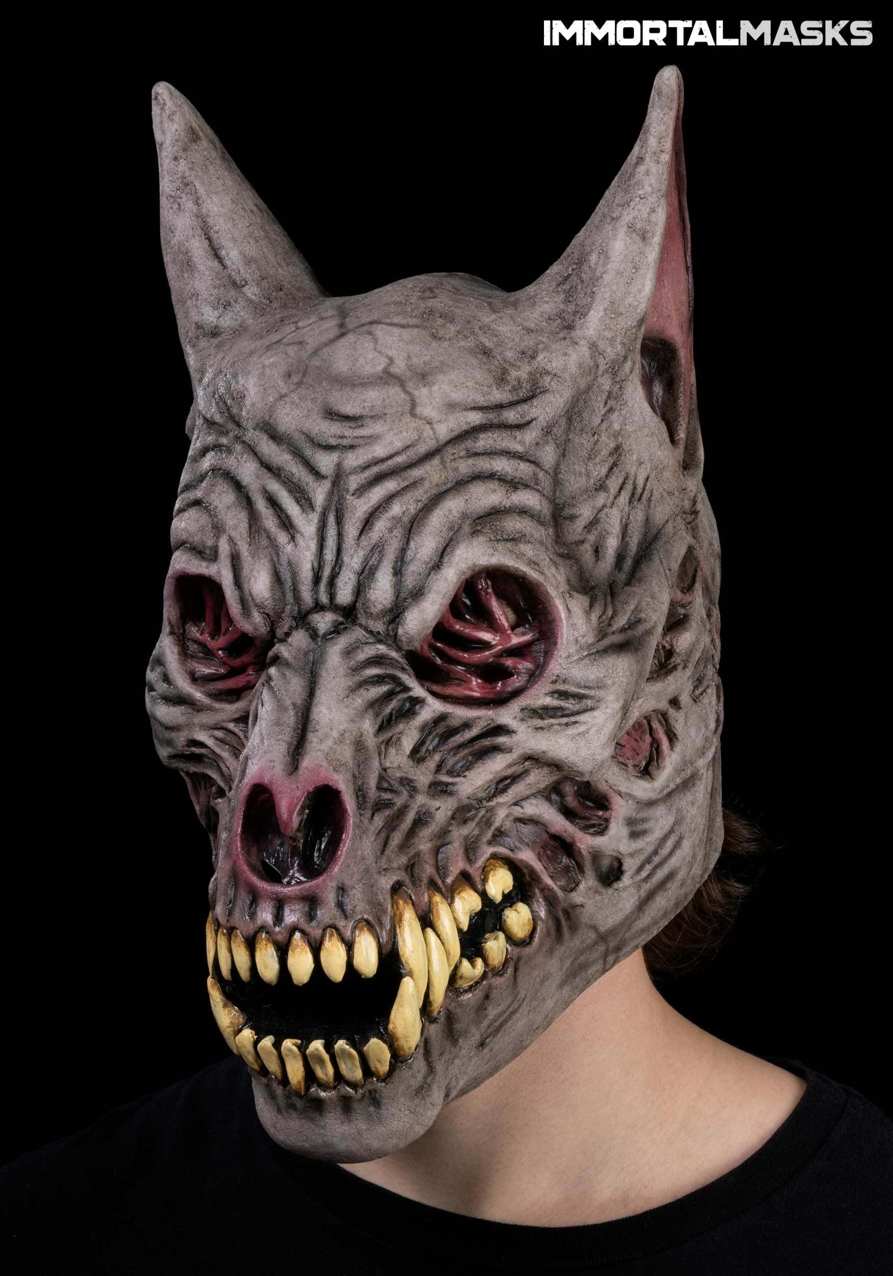 Adult Devil Dog Latex Mask - Immortal Masks