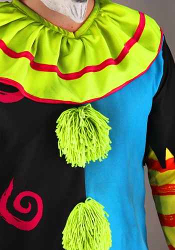 Men's Premium Scary Black Light Clown Costume | Evil Clown Costumes
