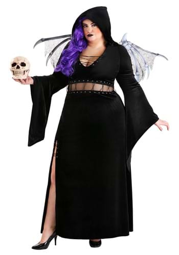 Plus Size Womens Winged Reaper Costume