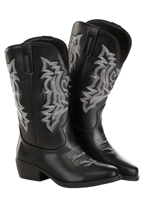 Womens Black Cowgirl Boots Cowboy Boots 8540