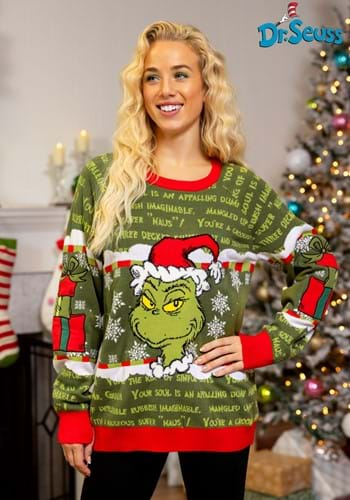 Adult Youre a Mean One Mr Grinch Sweater