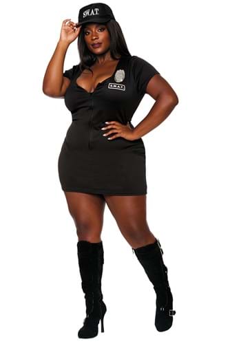 Women's SWAT Police Plus Size Costume Dress