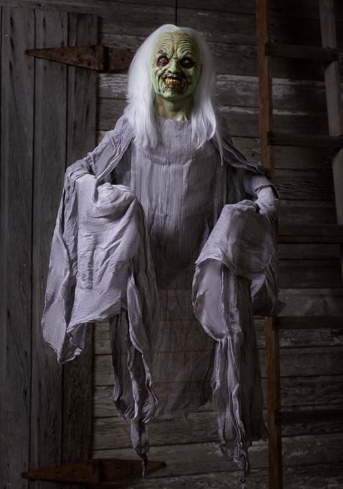 Image of Halloween Scary Green Hanging Witch