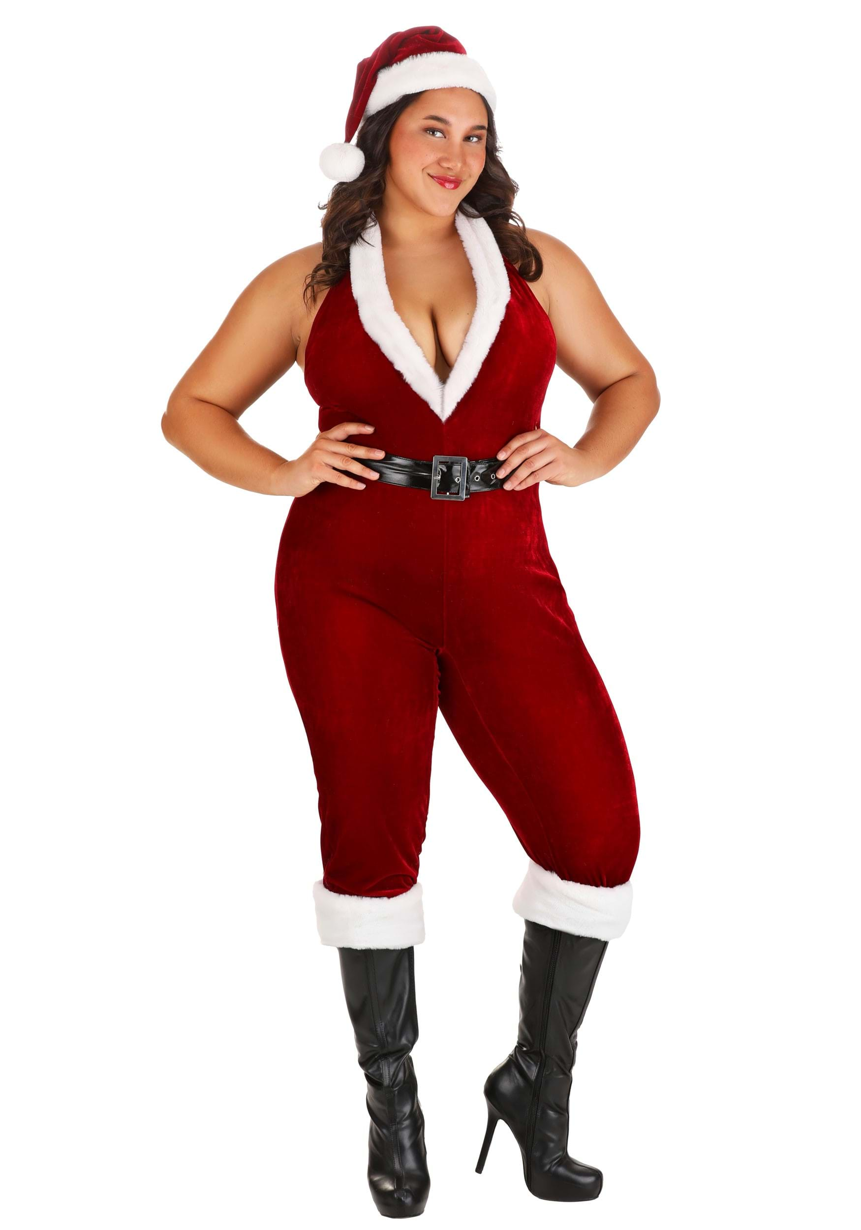 Women's Plus Size Sexy Santa Bodysuit Costume | Sexy Christmas Costumes -  FUN Costumes