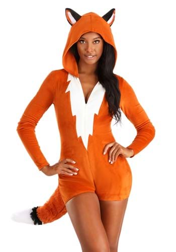 Adult Fierce Fox Costume Romper