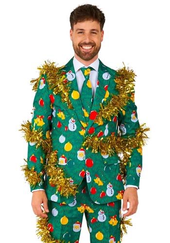 Suitmeister Christmas Deco Green Mens Suit
