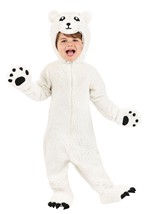 Toddler Arctic Polar Bear Costume Alt 2