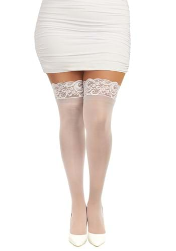 Plus Size Women's Black Flame Net Tights