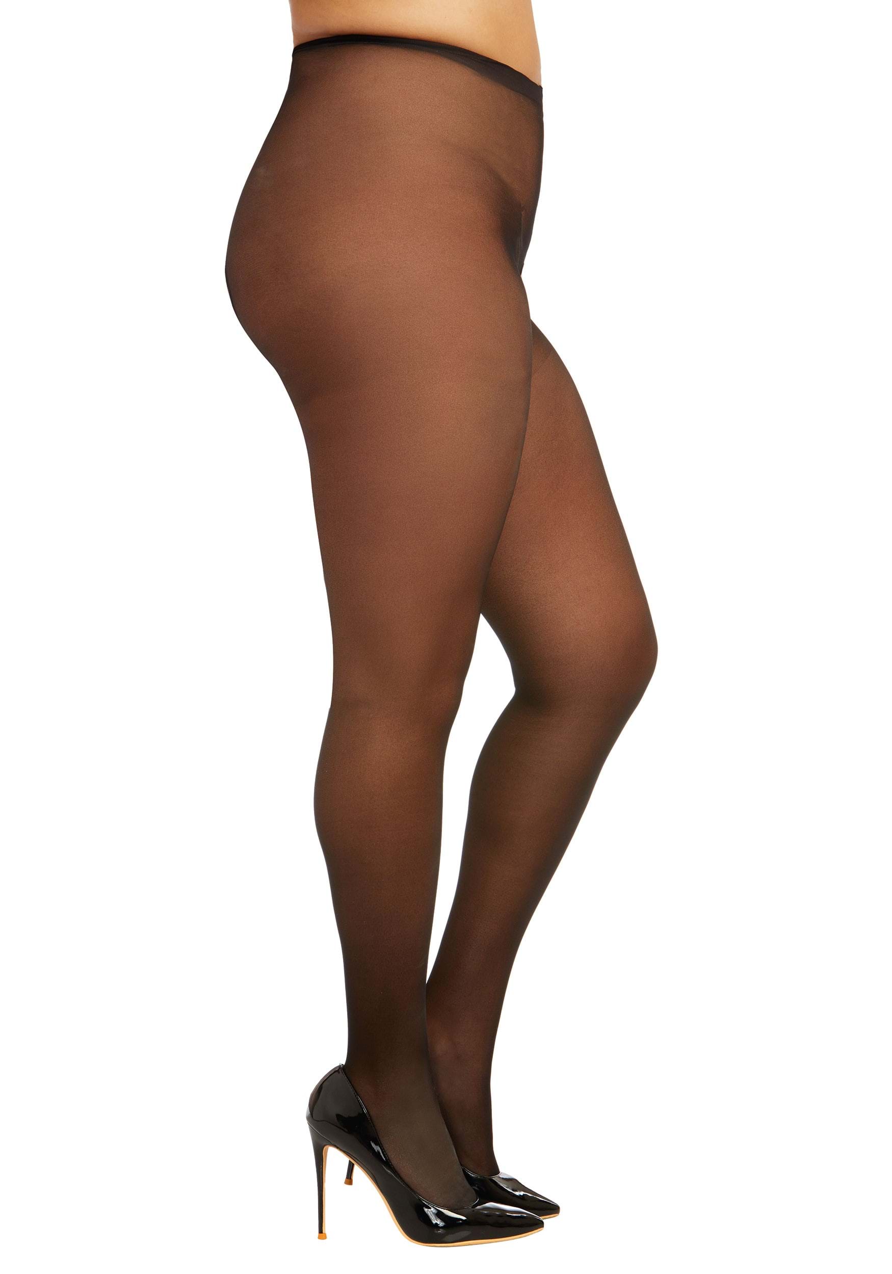 Pantyhose Women Plush Leggings Translucent Long Tube Skin