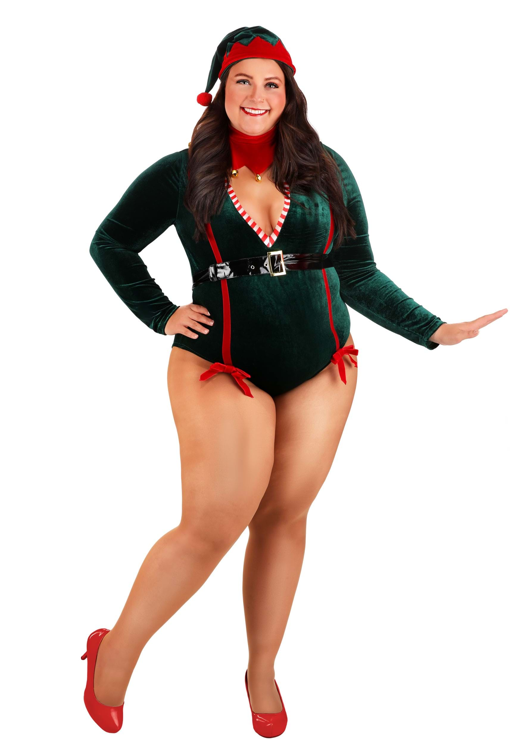 Plus Size Women's Sexy Santa Elf Costume | Sexy Christmas Costumes -  FUN Costumes