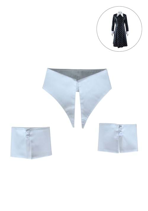 thumbnail image 2 of 1930s Collar And Cuffs Set - Satin 2 of 12