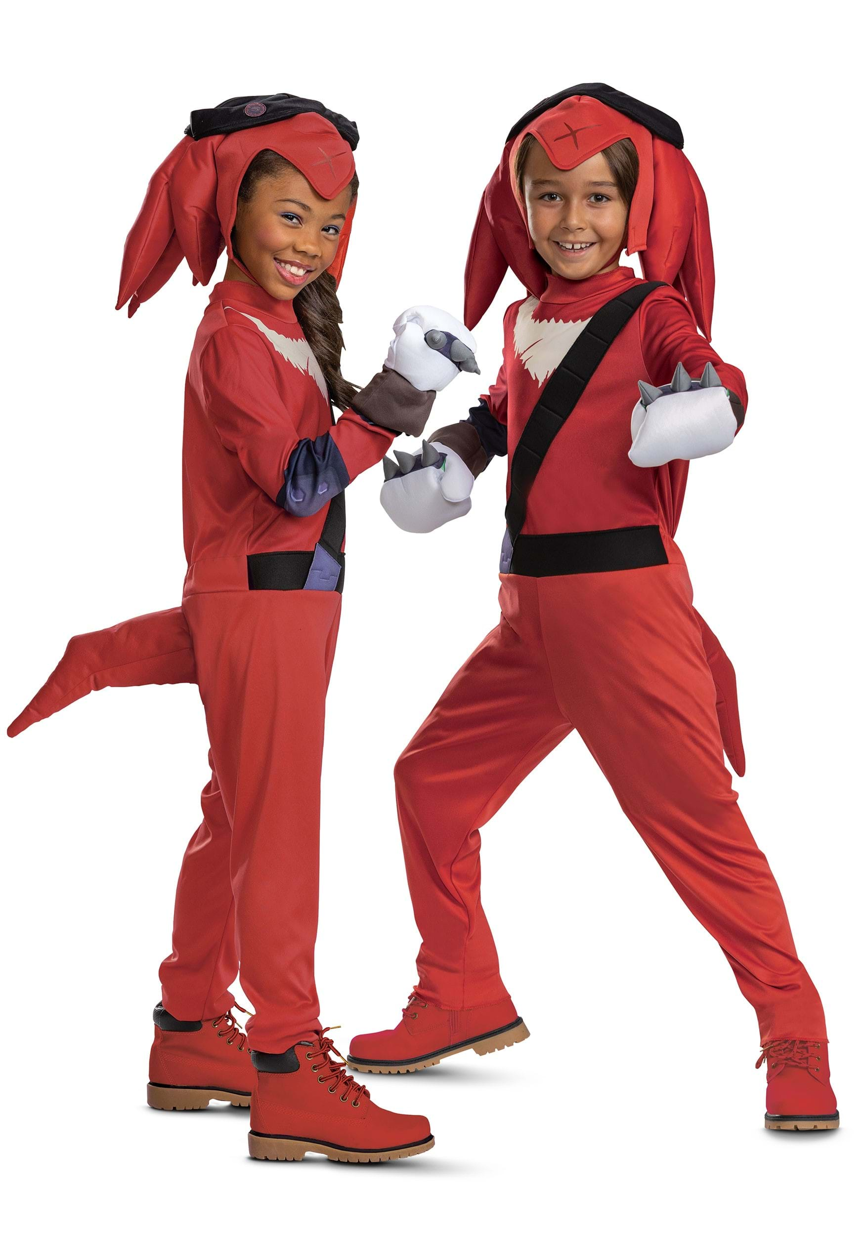 Photos - Fancy Dress Prime Disguise Sonic  Kid's Knuckles Costume Black/Red/White 