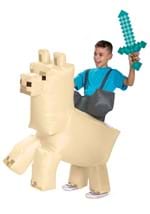 Kid's Minecraft Inflatable Llama Ride-On Costume Alt 1