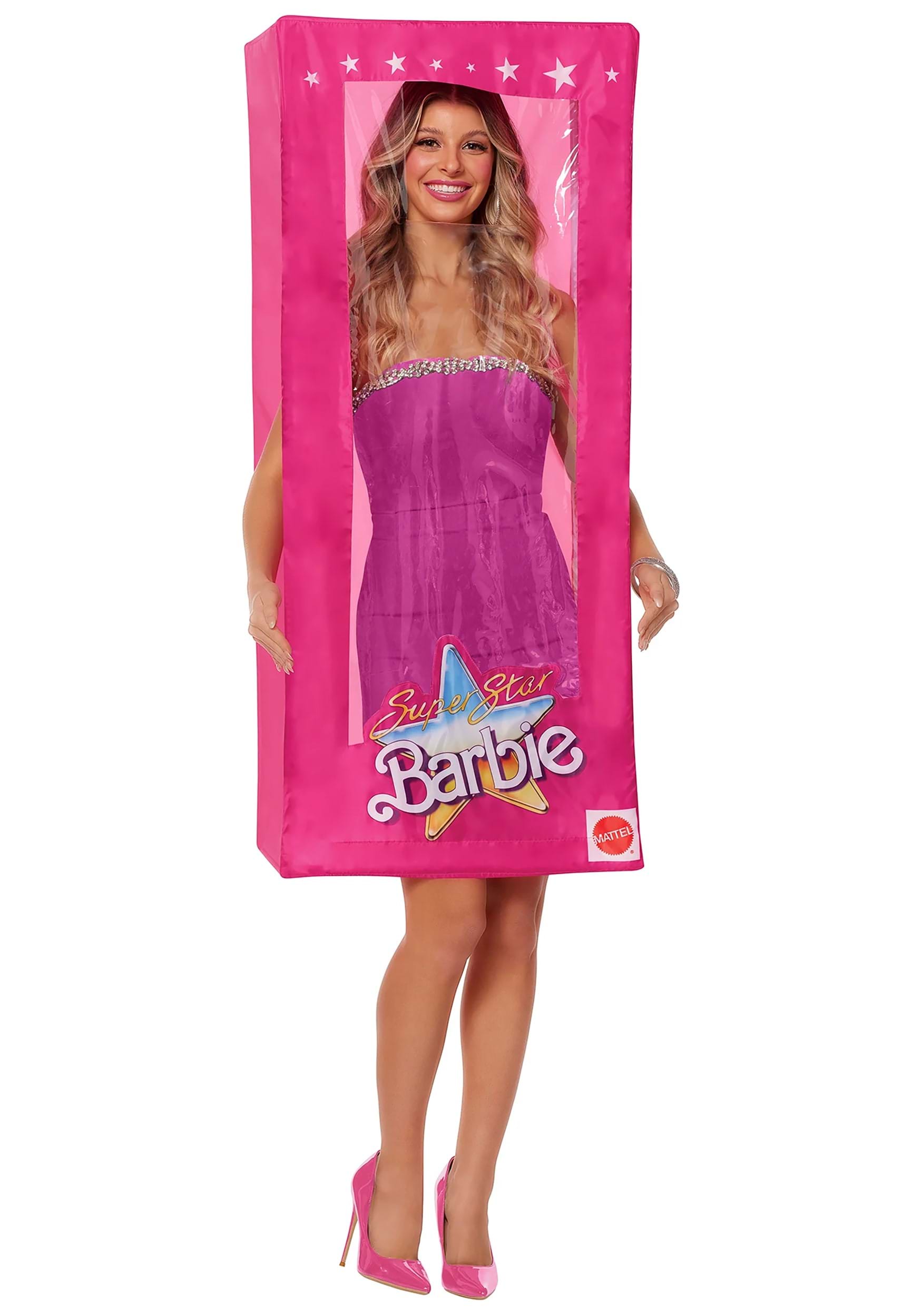 Spirit Halloween Adult Barbie Box Costume | Officially Licensed | Mattel |  3D Halloween Costume | Barbie Outfit