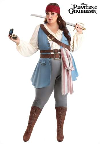 Womens Plus Size Disney Jack Sparrow Costume