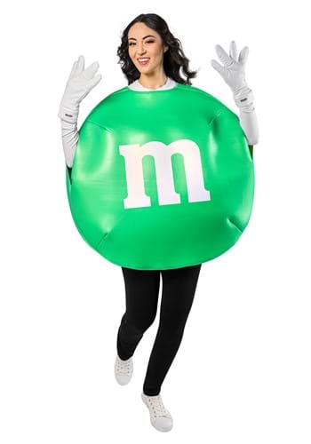 Brown M&M White Logo M&M's Chocolate Candy Size Medium Halloween  Costume NWOT