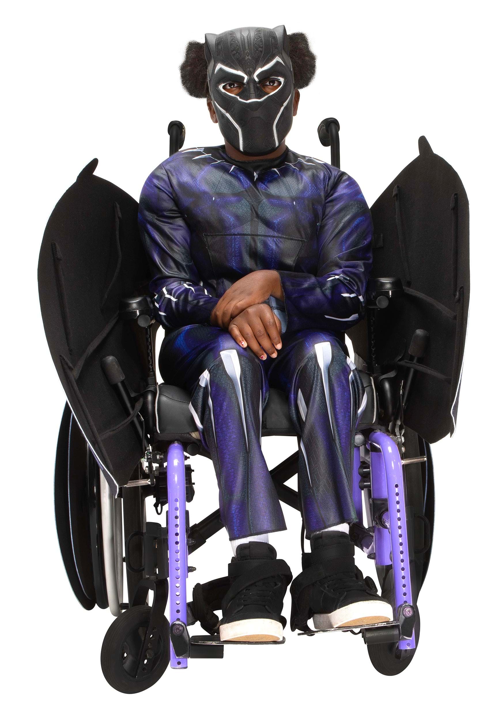 Adaptive Black Panther Kid's Wheelchair Accessory , Wheelchair Costumes