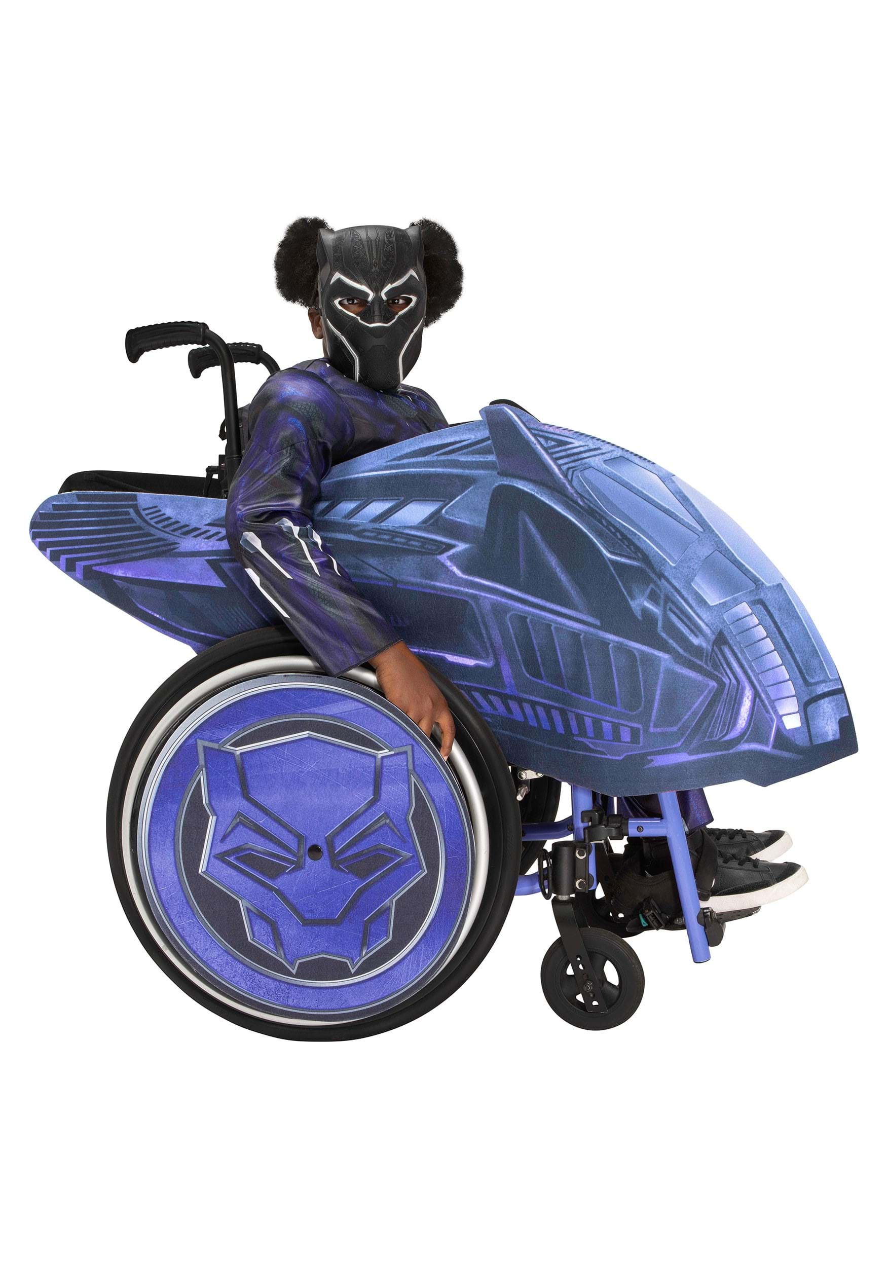 Adaptive Black Panther Kid's Wheelchair Accessory , Wheelchair Costumes