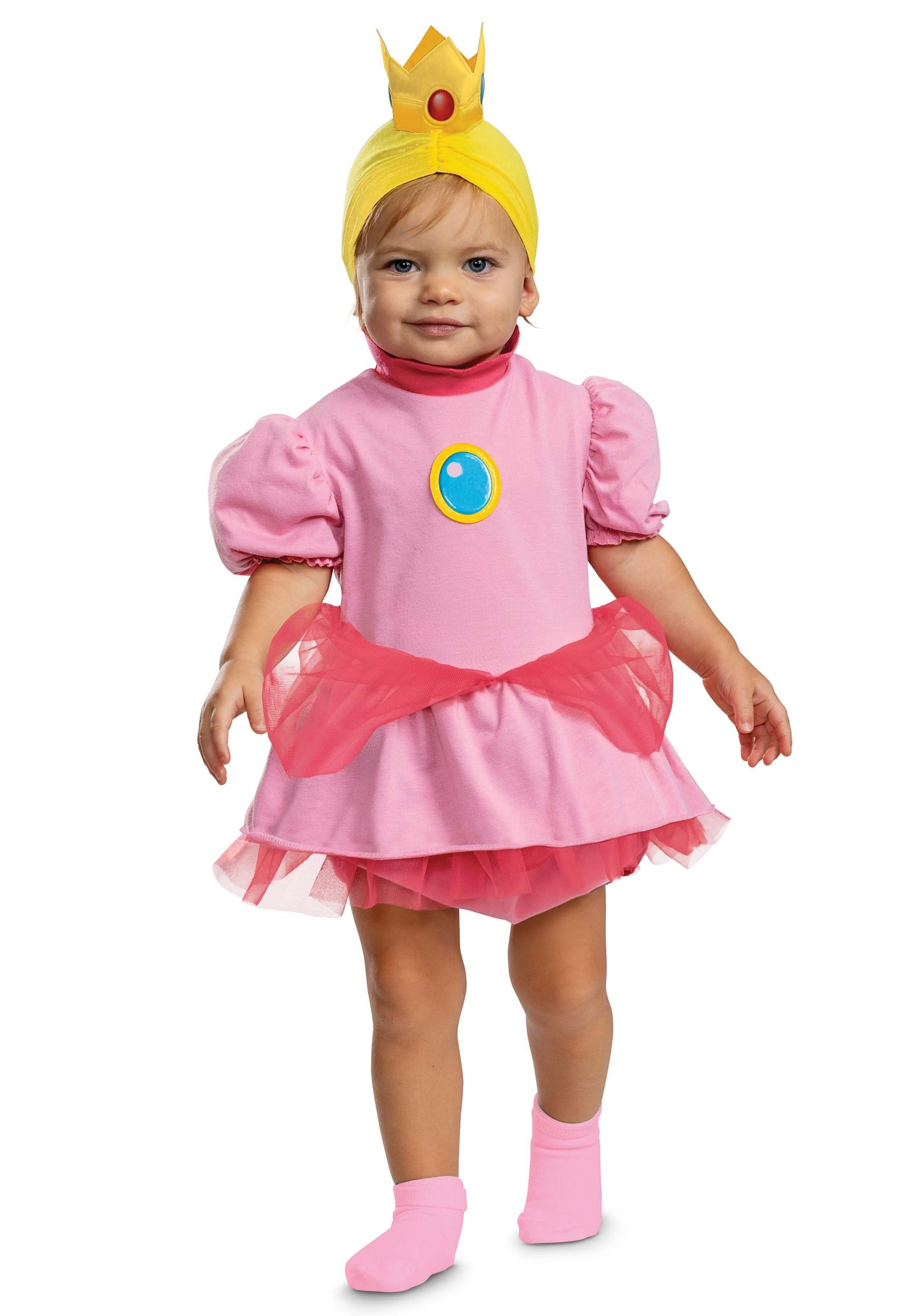 2023 New Girls Peach Dress Girls Costume for Super Mario With -  Sweden