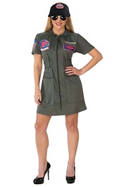 Women s Top Gun Costume Dress