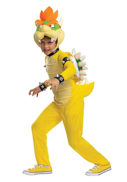 Super Mario Brothers Bowser Deluxe Costume for Kids | Video Game Costumes