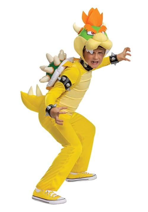 Super Mario Brothers Bowser Deluxe Costume for Kids | Video Game Costumes