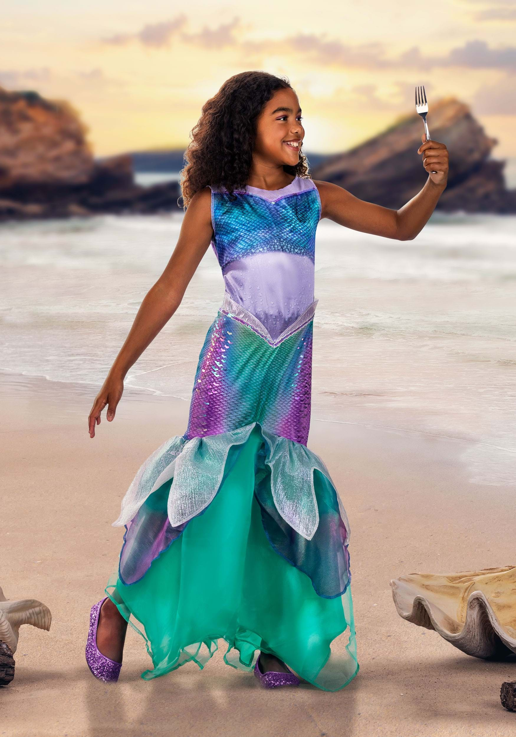 Kid's Little Mermaid Live Action Deluxe Ariel Costume