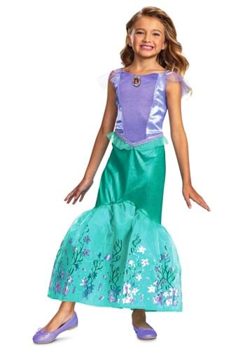 Little Mermaid Girl's Deluxe Ariel Costume Dress