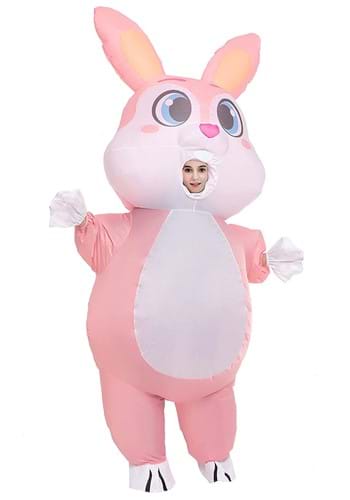 Adult Full Body Pink Bunny Inflatable Costume