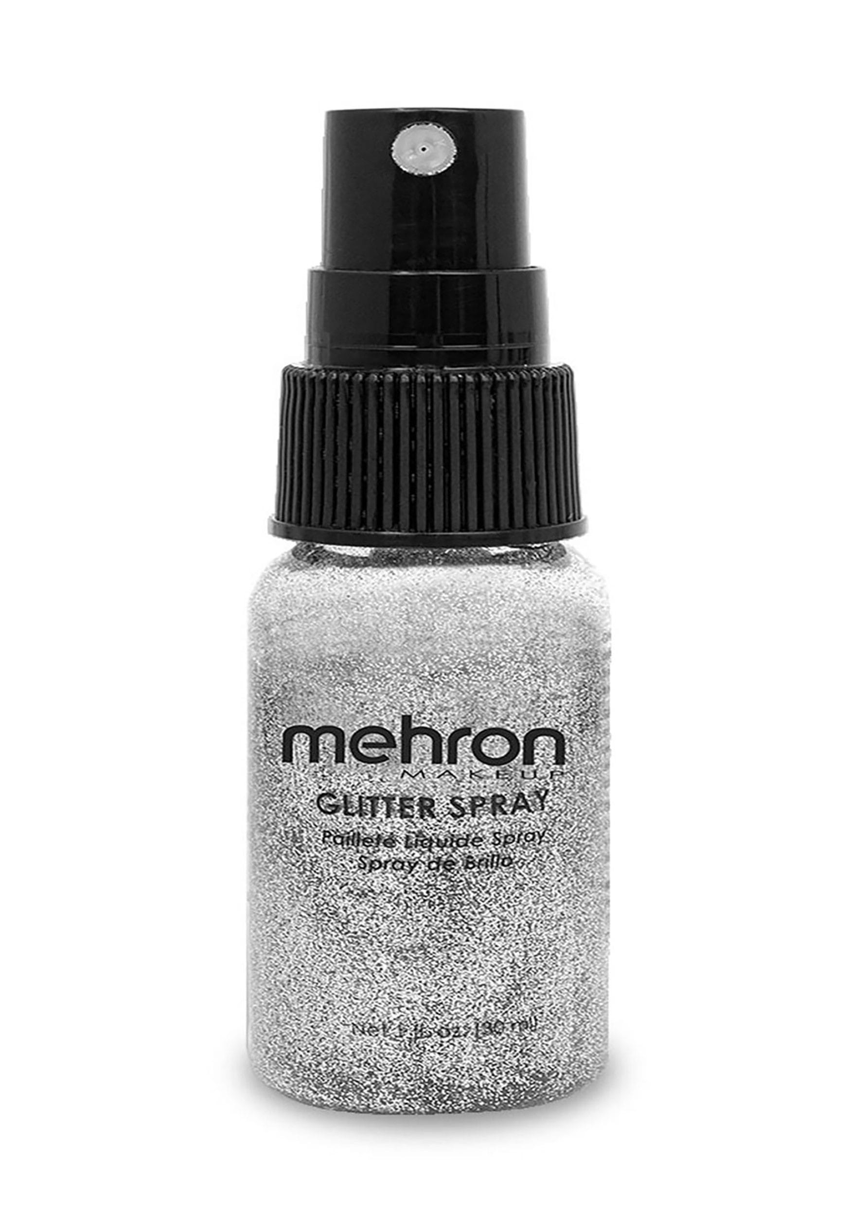 Mehron Makeup Silver Glitter Spray , Costume Accessories