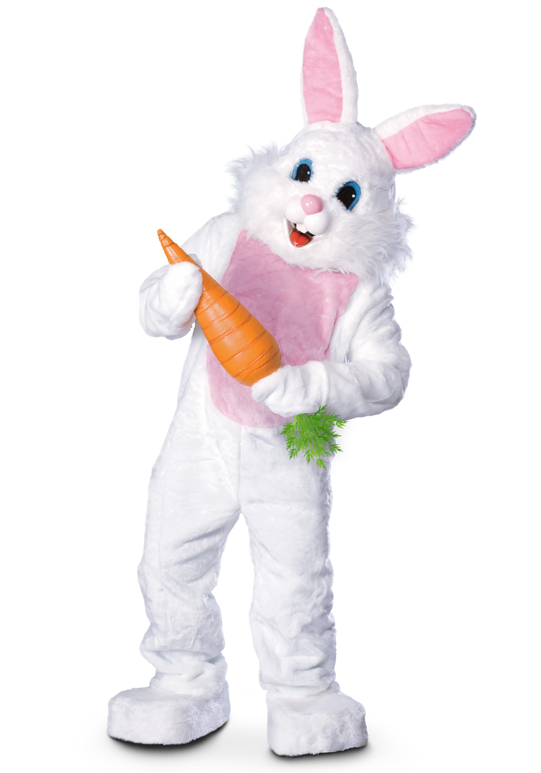 2 x Realistic Easter Bunny JUMBO FAKE CARROT Funny Rabbit Halloween costume Prop 