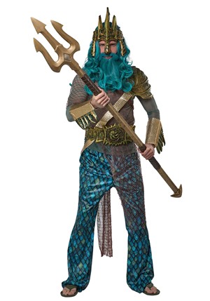 Trident Cosplay Doré - Accessoire Déguisement Diable, Halloween, Carnaval - Pour Adultes Hommes Et Femmes - Léger Et Résistant