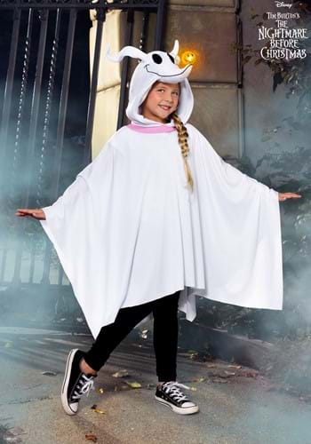 Kids Nightmare Before Christmas Zero Costume Poncho-upd