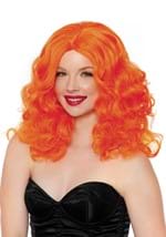 Women's Orange Big Curls Wig