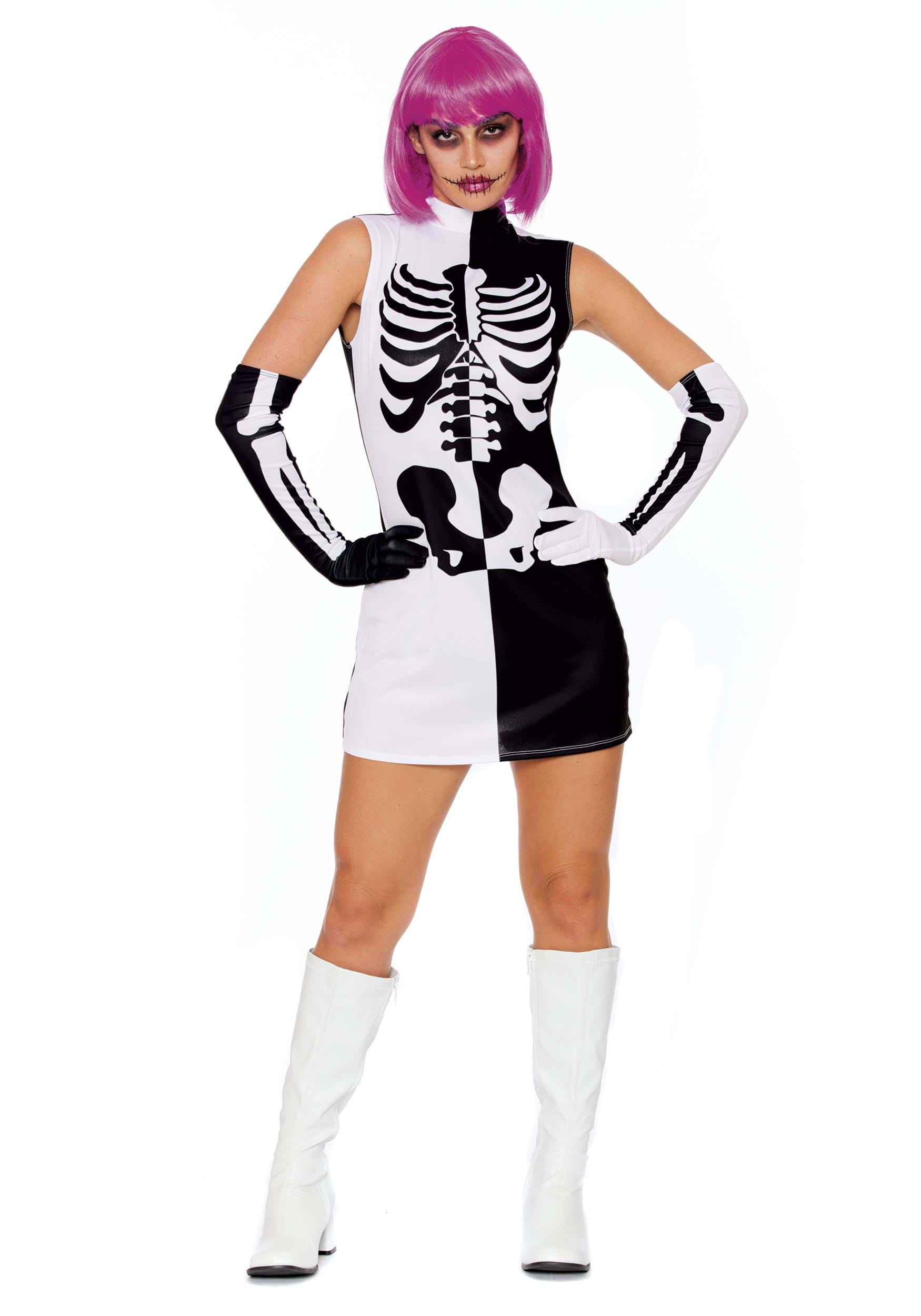 Sexy Parti-Skeleton Costume For Women