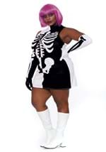 Womens Plus Parti Skeleton Costume Alt 1