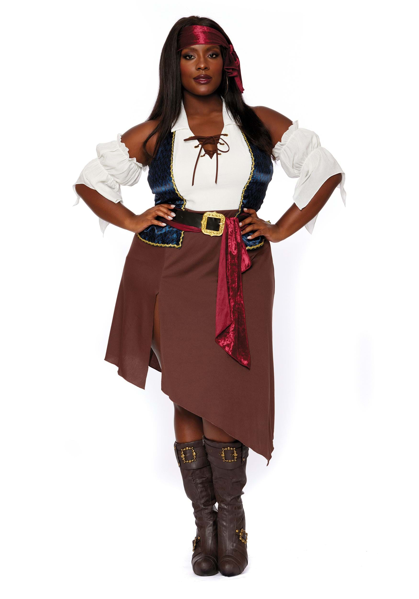 Plus Size Rogue Pirate Wench Women's Costume