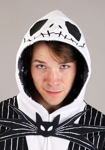 Disney Jack Skellington Onesie Costume for Adults | Disney Costumes