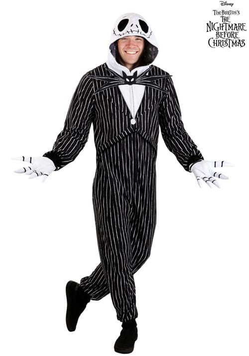 Adult Disney Jack Skellington Onesie Costume