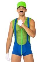 Men's Green Super Plumber Bro Costume