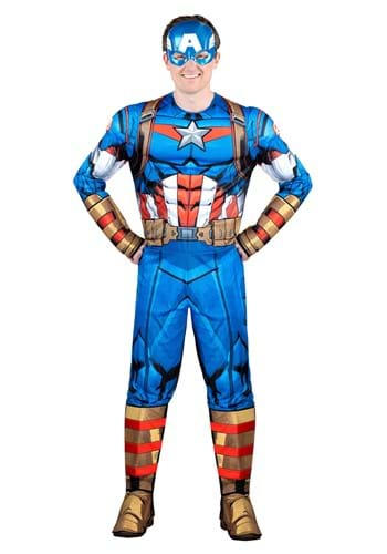 SUIT YOURSELF Classic Captain America Muscle Halloween Costume for Toddler  Boys, Includes Headpiece