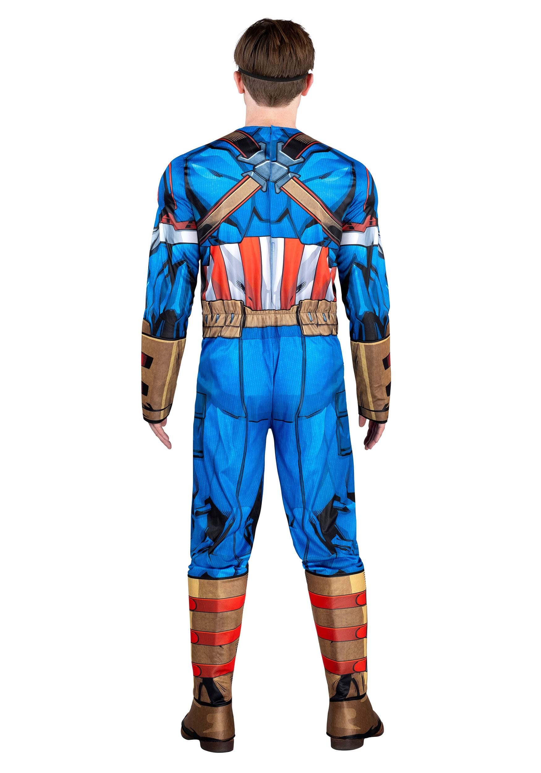 Adult Captain America Muscle Costume Superhero Costumes