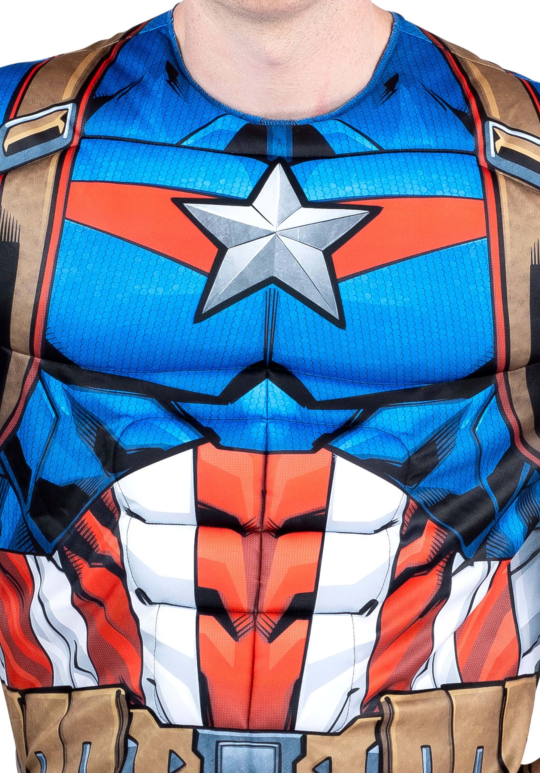 Captain America Costume Muscles  Captain America Costume Costco - Boys  Costume Blue - Aliexpress
