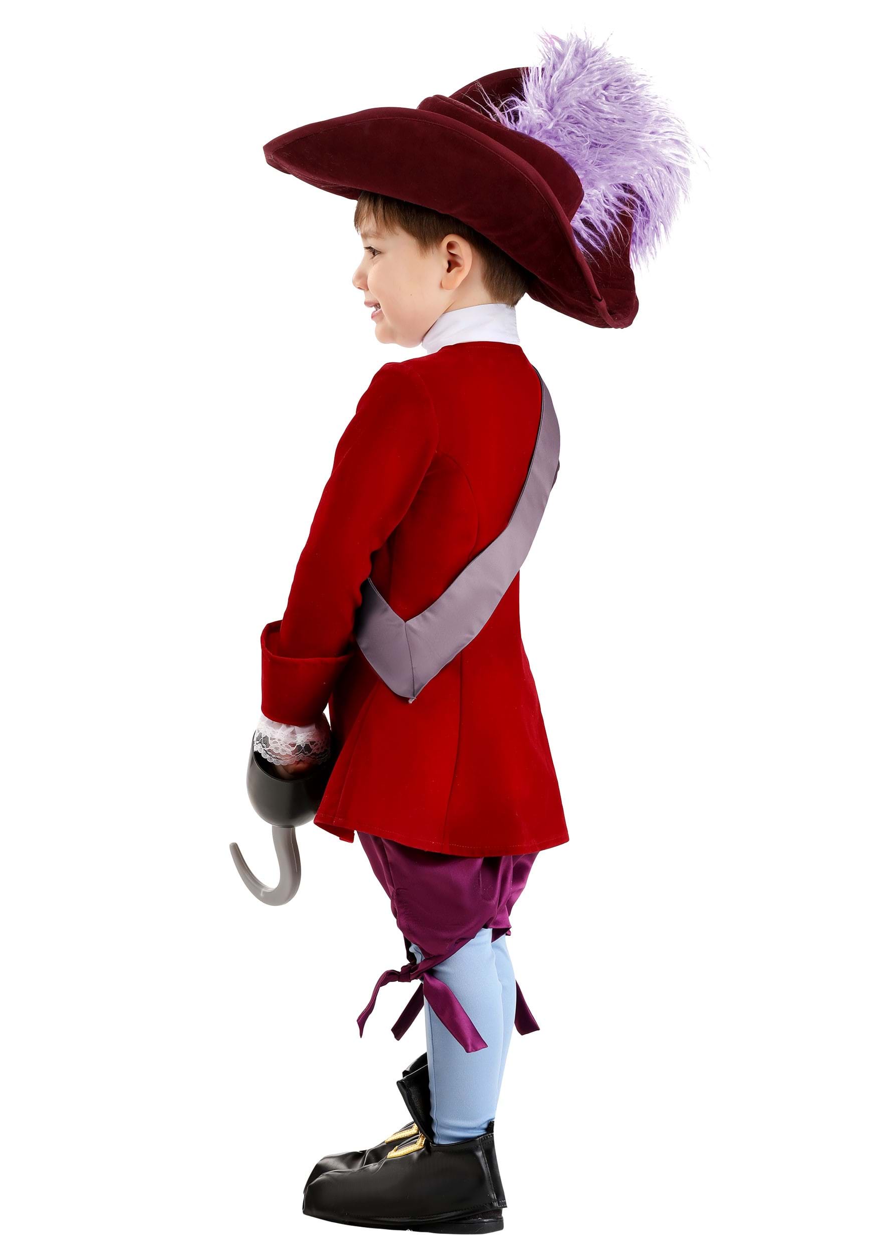 Miniatura 3 de Disfraz de Deluxe Disney Captain Hook para niños pequeños Multicolor