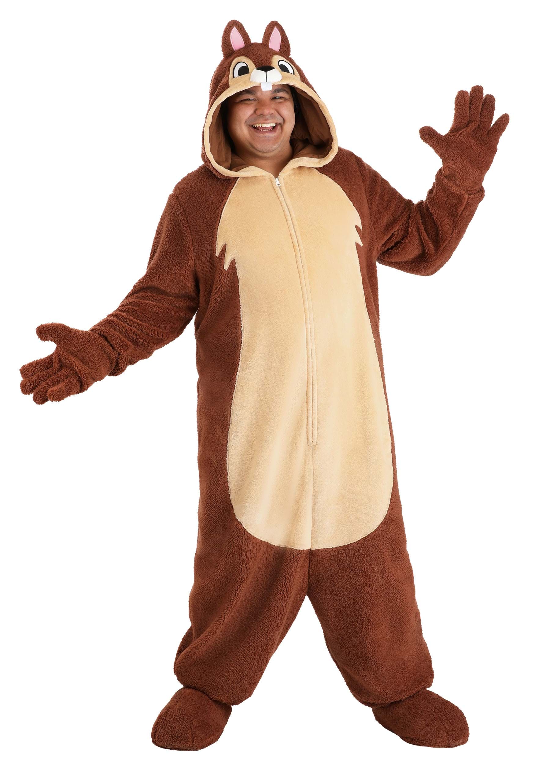 Plus Size Disney Chip 'n Dale Adult Chip Costume | Disney Costumes