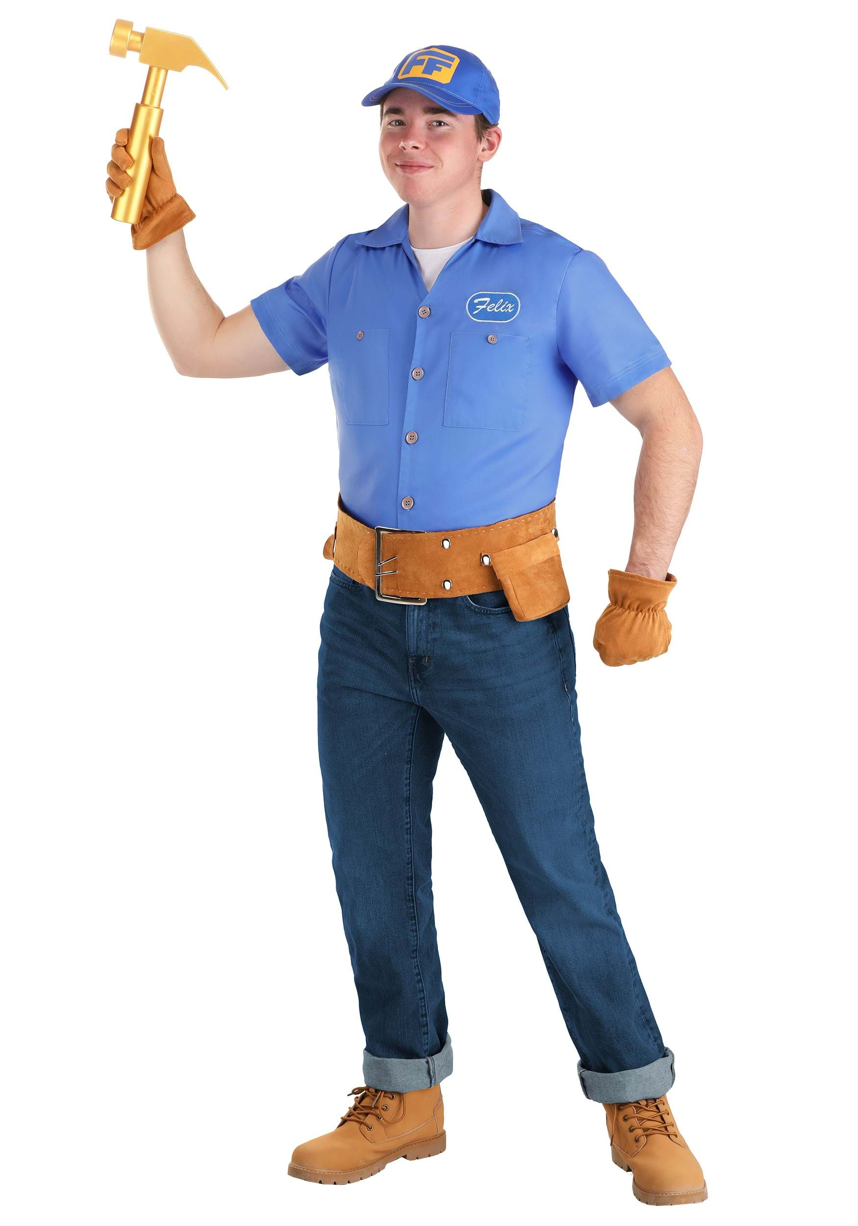 Adult Disney Wreck It Ralph Fix It Felix Costume , Disney Costumes