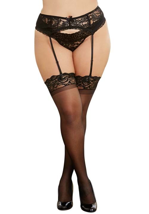 2pcs Thigh Garters For Women, Adjustable Thigh Garter Belts Plus Size High Elastic Fastening Leg Garters For Thigh Leg Harness Belts For Women Black
