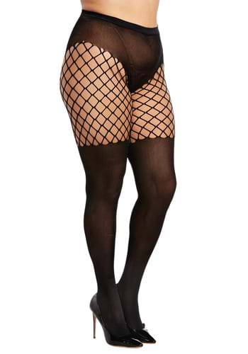 Dreamgirl Women's Plus Size Fence Net Pantyhose