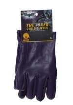 Child The Joker Purple Gloves | Joker Costume Accessories