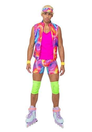 Retro Rollerblade Doll Men's Costume | Barbie Doll Costumes
